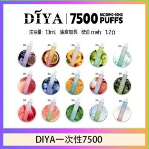 DIYA叮啞拋棄式7500 Puffs一次性電子煙3%