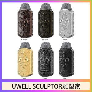UWELL SCULPTOR雕塑家 11W電鍍金屬雕刻空倉煙彈
